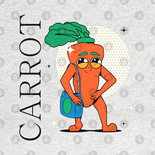 Hand Drawn Carrot Fun by Mako Design 